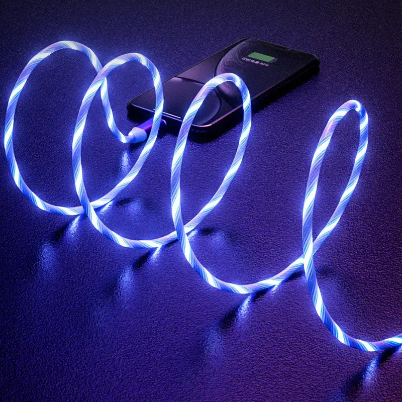 Blue Metal 2.4A Fast Charge Data Cable for Apple & Android - Image 3