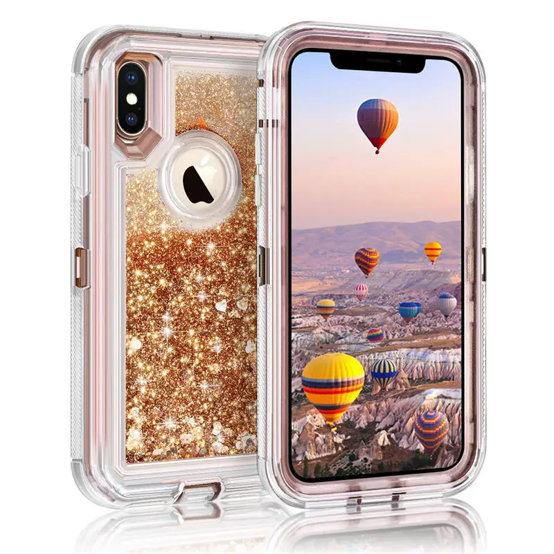 Apple iPhone XR Liquid Glitter 3-in-1 Protective Cover - Image 10