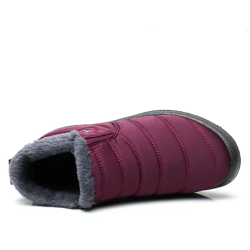 Women's Fleece Lined Snow Boots Purple - Image 8