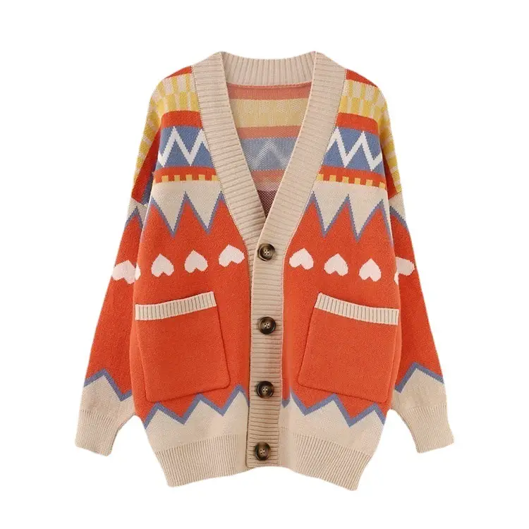 Women's Knitted V-Neck Sweater Coat 2023 Spring Autumn - Image 7