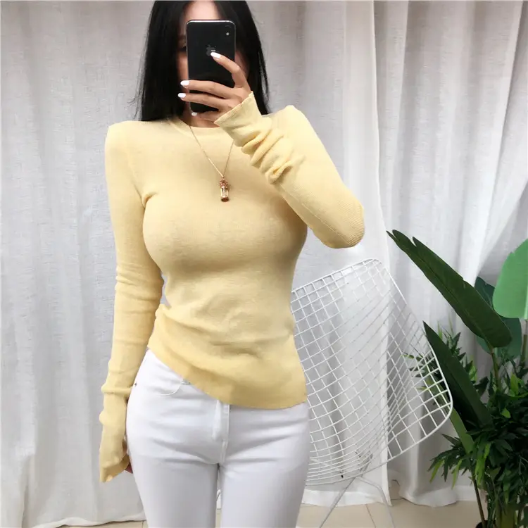 Women's Micro-Knit Long Sleeve T-Shirt Mint Green — feature 13