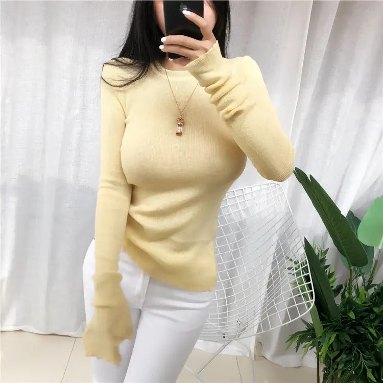 Women's Micro-Knit Long Sleeve T-Shirt Mint Green — feature 14