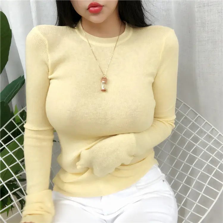 Women's Micro-Knit Long Sleeve T-Shirt Mint Green — feature 16