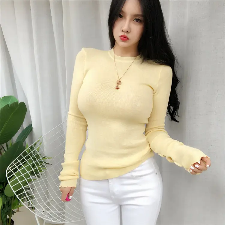 Women's Micro-Knit Long Sleeve T-Shirt Mint Green — feature 17