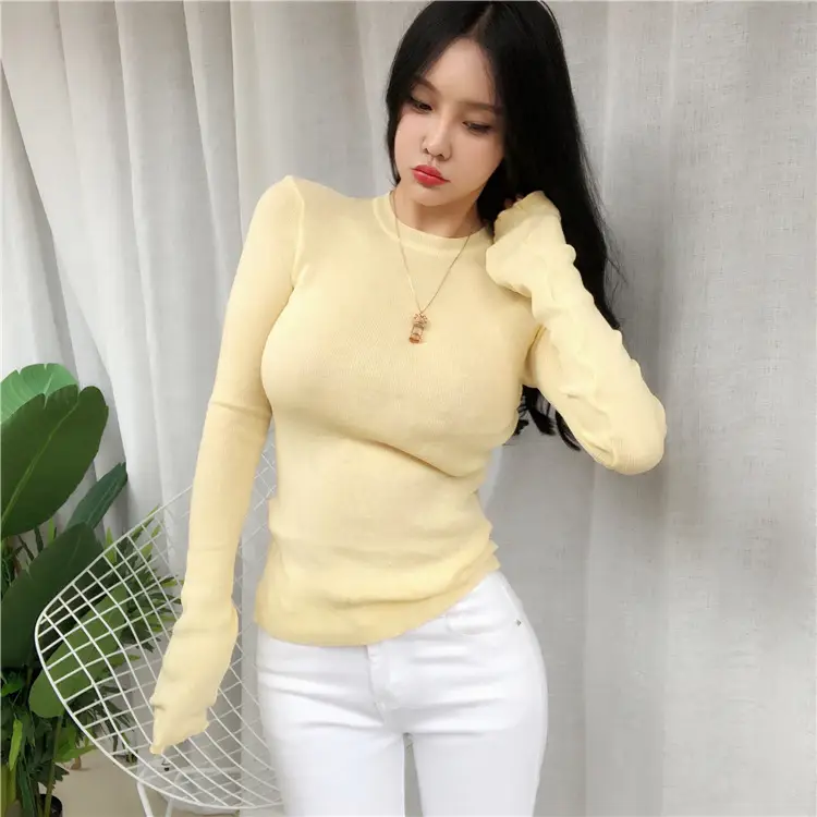 Women's Micro-Knit Long Sleeve T-Shirt Mint Green — feature 18