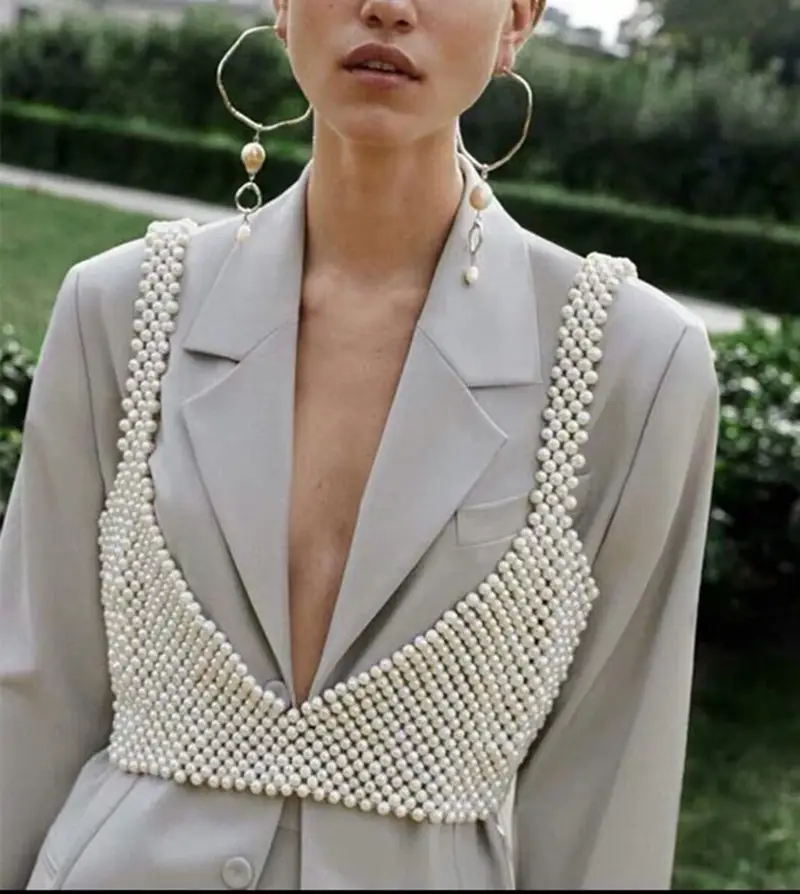 2020 New Handmade Beaded V-Neck Vest for Women - Image 5