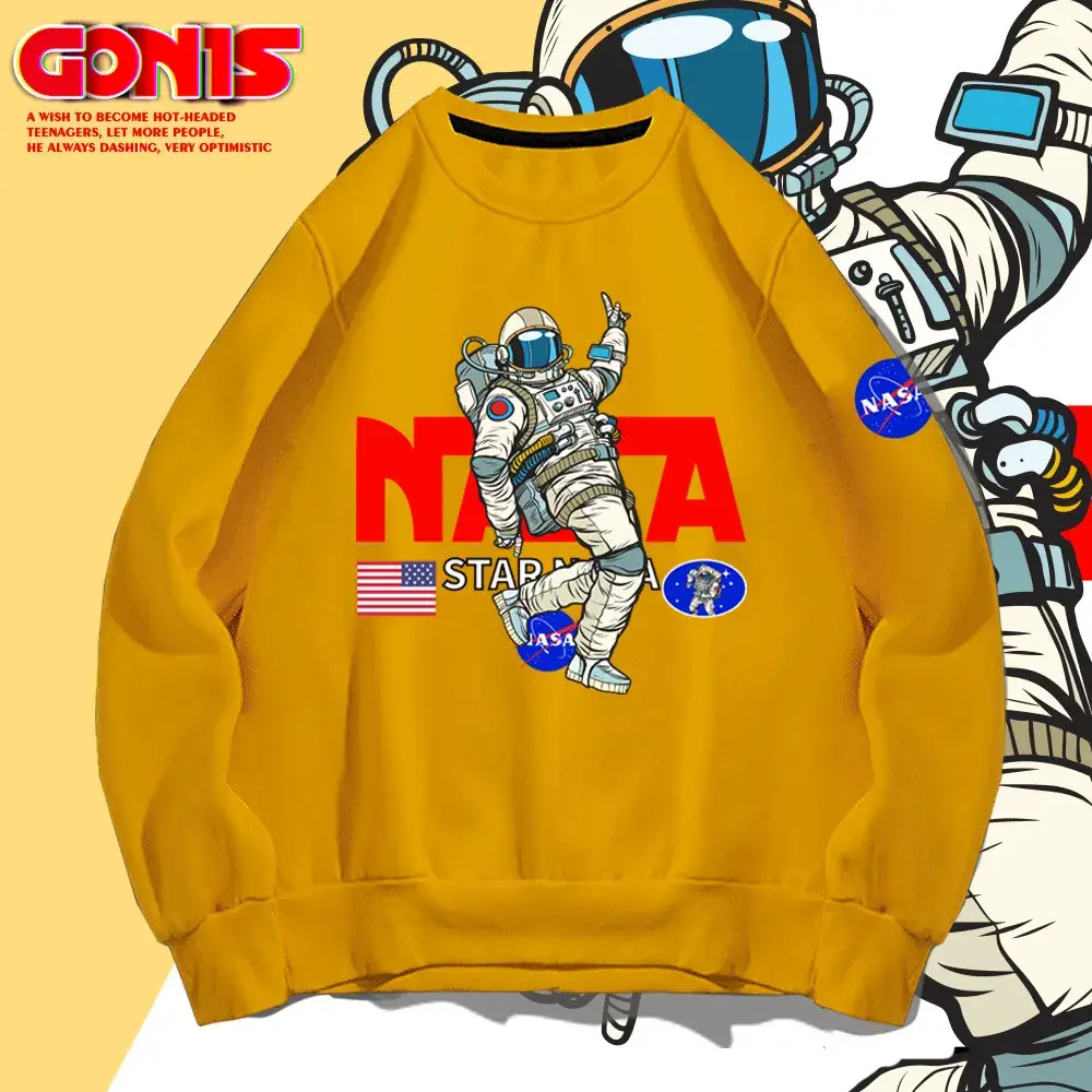 NASA Men's White Sweatshirt with Robot Print - Image 12
