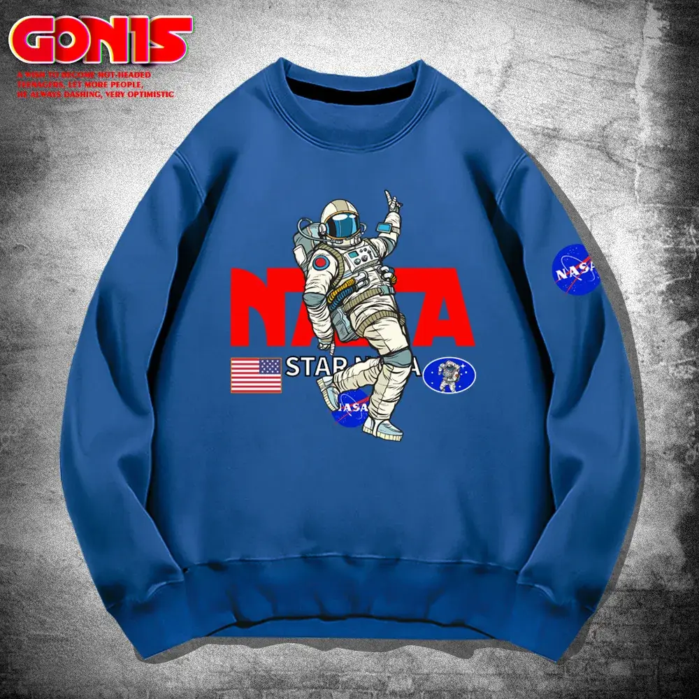NASA Men's White Sweatshirt with Robot Print - Image 14