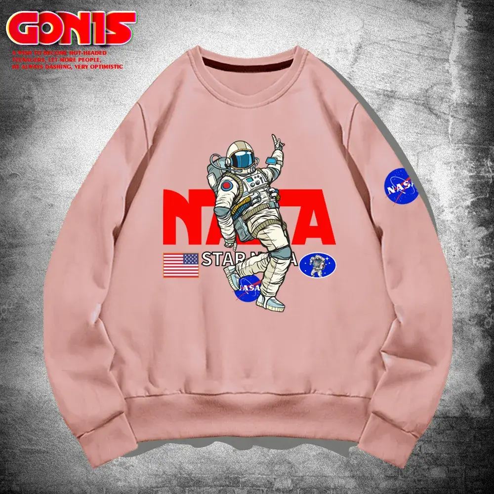 NASA Men's White Sweatshirt with Robot Print - Image 7