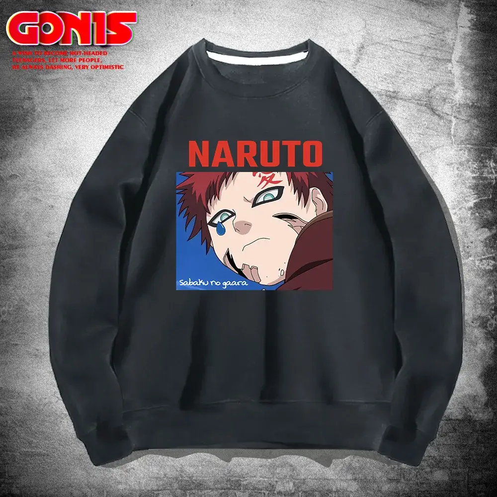 Naruto Anime Men's Black Sweatshirt Loose Fit - Image 9