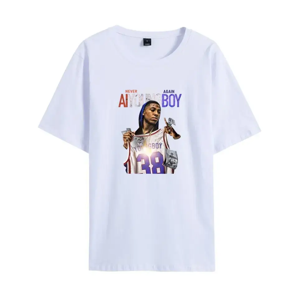 Nev T-shirt Navy Blue Never Break Again Graphic