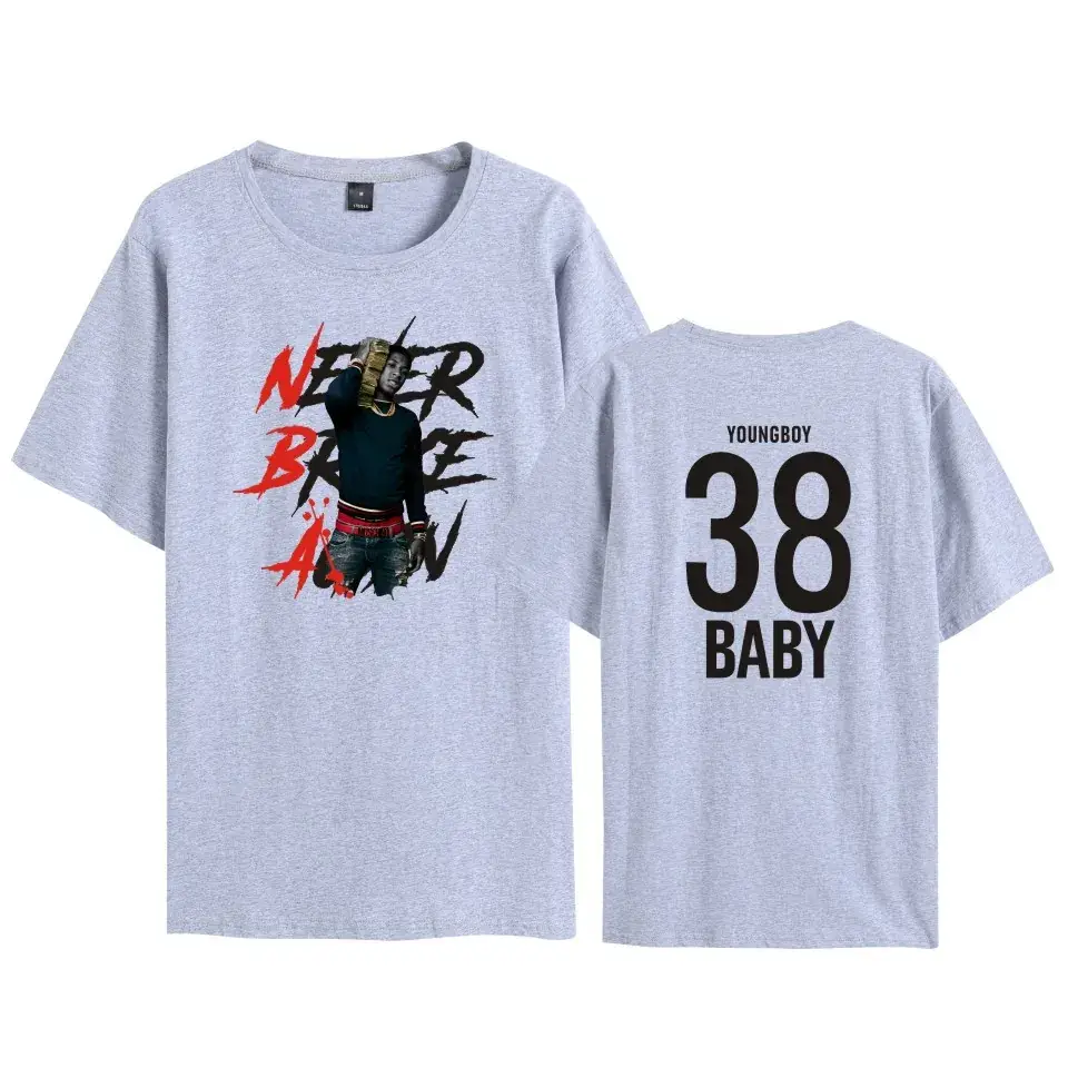 Nev T-shirt Navy Blue Never Break Again Graphic
