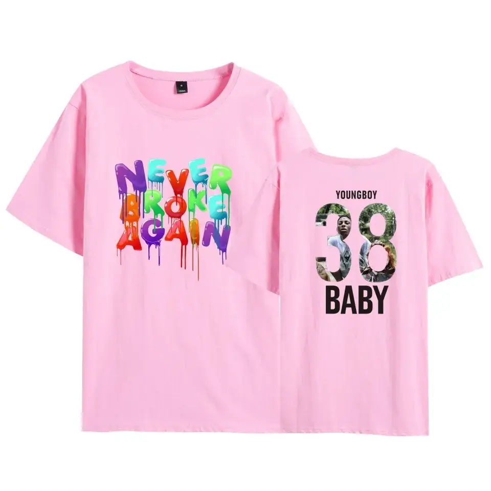 Nev T-shirt Navy Blue Never Break Again Graphic