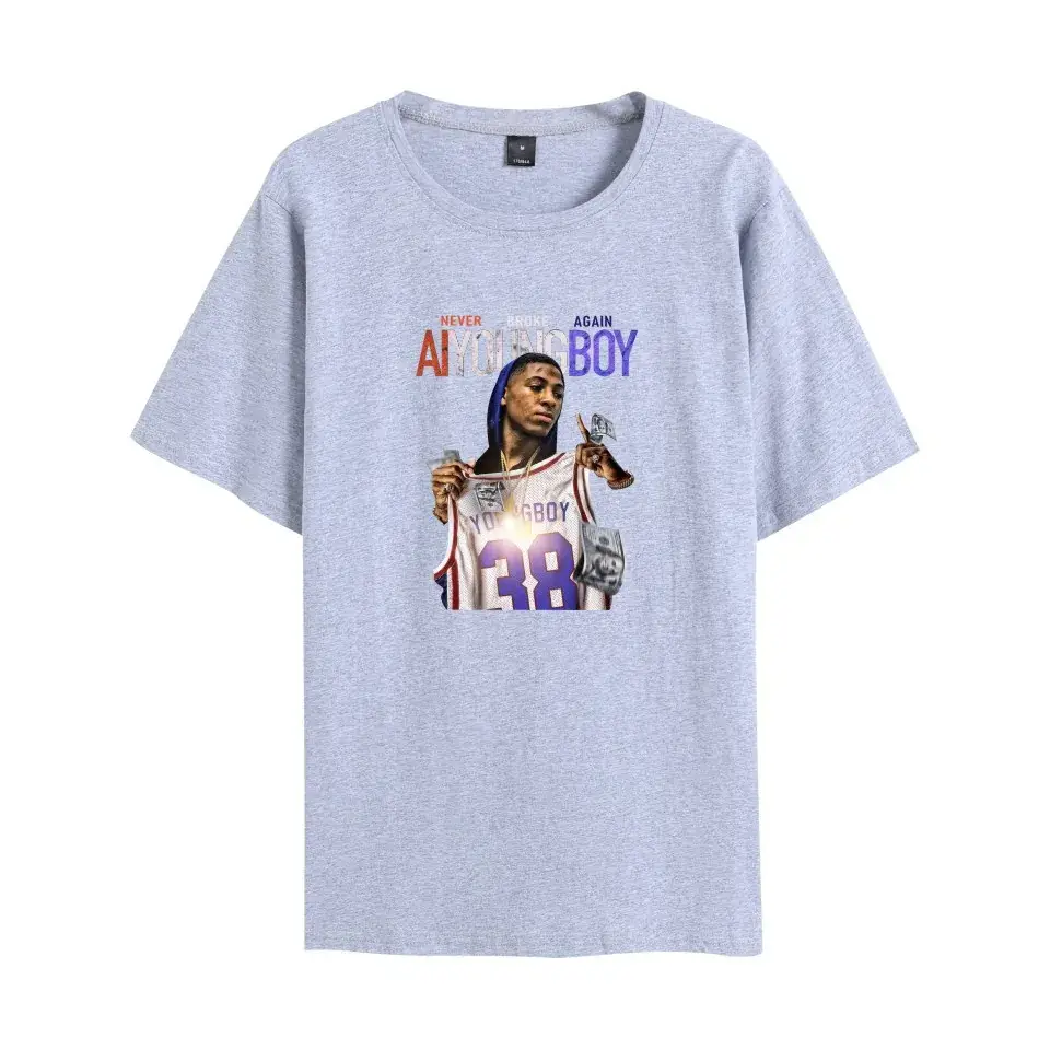 Nev T-shirt Navy Blue Never Break Again Graphic