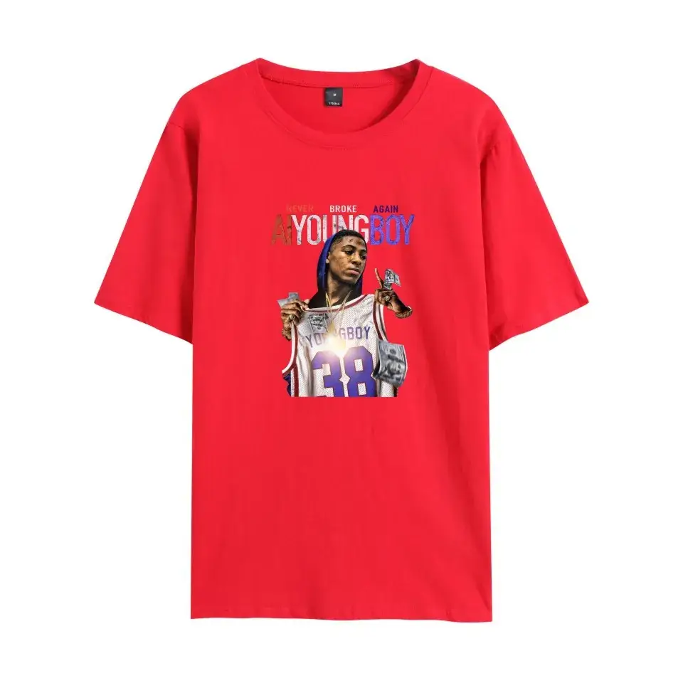 Nev T-shirt Navy Blue Never Break Again Graphic