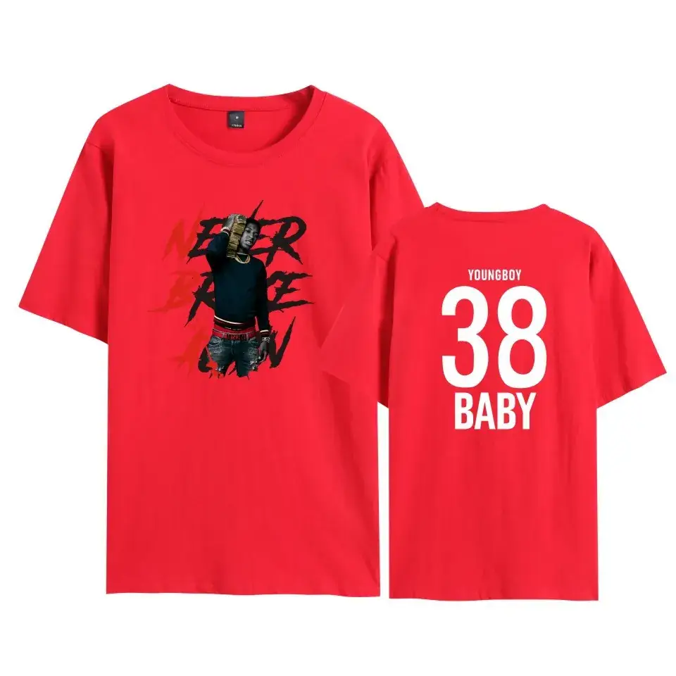 Nev T-shirt Navy Blue Never Break Again Graphic