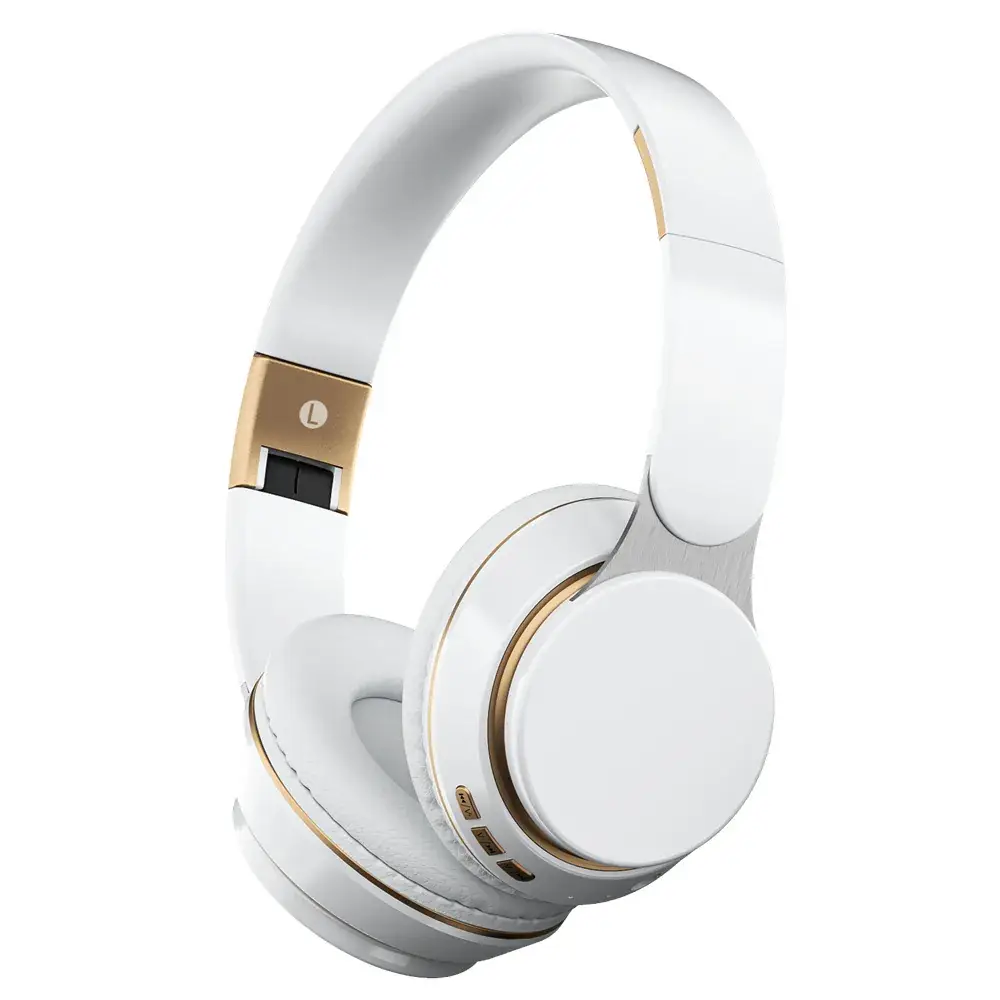 White Bluetooth Headset for Sports & Gaming