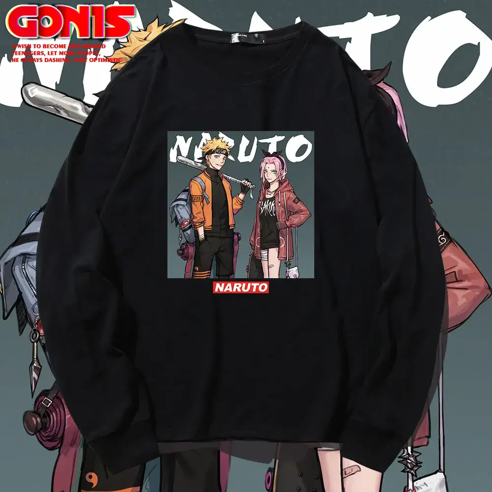 Naruto Long Sleeve Men's T-Shirt White - Image 10