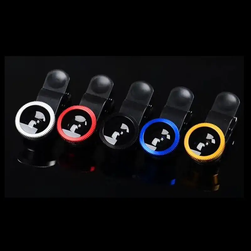 Three-in-One Fisheye Lens for Mobile Phones Multi Color - Image 3