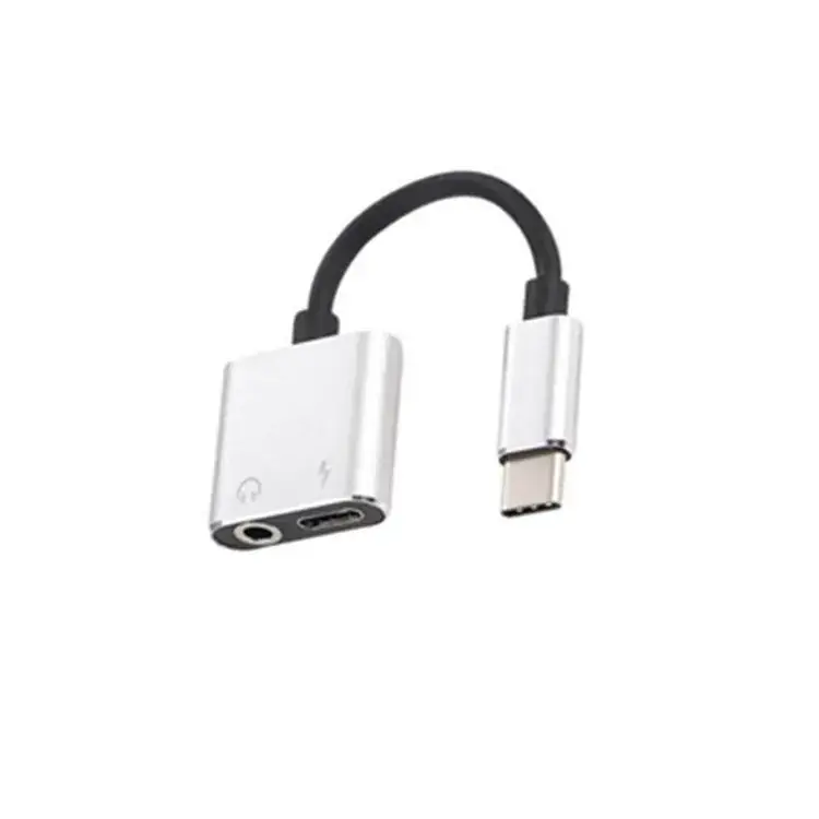Type-C to 3.5mm 2-in-1 Charging Cable