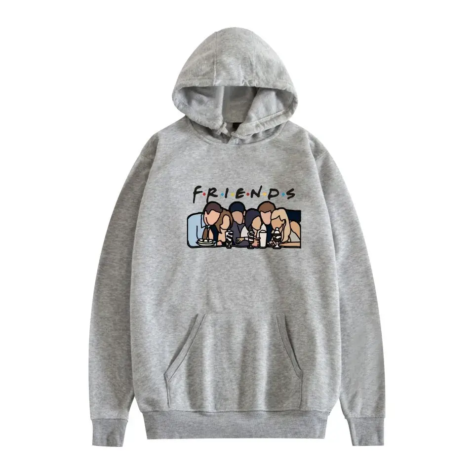 Red Printed Hoodie for Men Women Friends Don't Lie - Image 21
