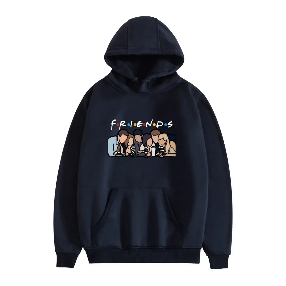 Red Printed Hoodie for Men Women Friends Don't Lie - Image 22