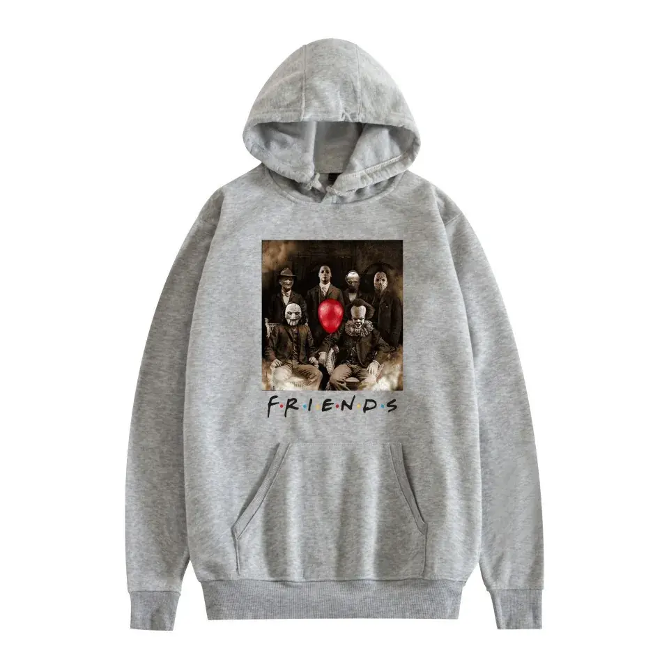 Red Printed Hoodie for Men Women Friends Don't Lie - Image 3