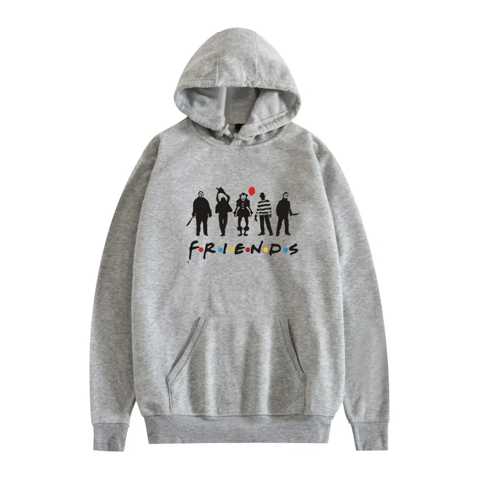 Red Printed Hoodie for Men Women Friends Don't Lie - Image 9