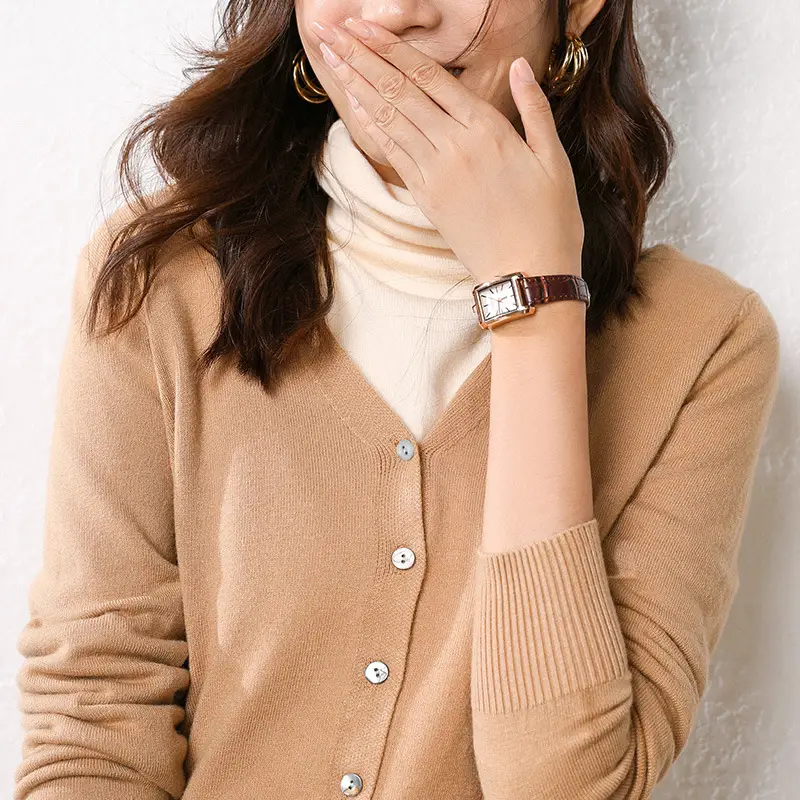 Green Knit Cardigan Women Autumn Winter 2024 - Image 25