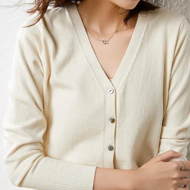 Green Knit Cardigan Women Autumn Winter 2024 - Image 11