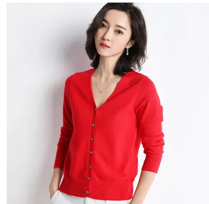 Green Knit Cardigan Women Autumn Winter 2024 - Image 13