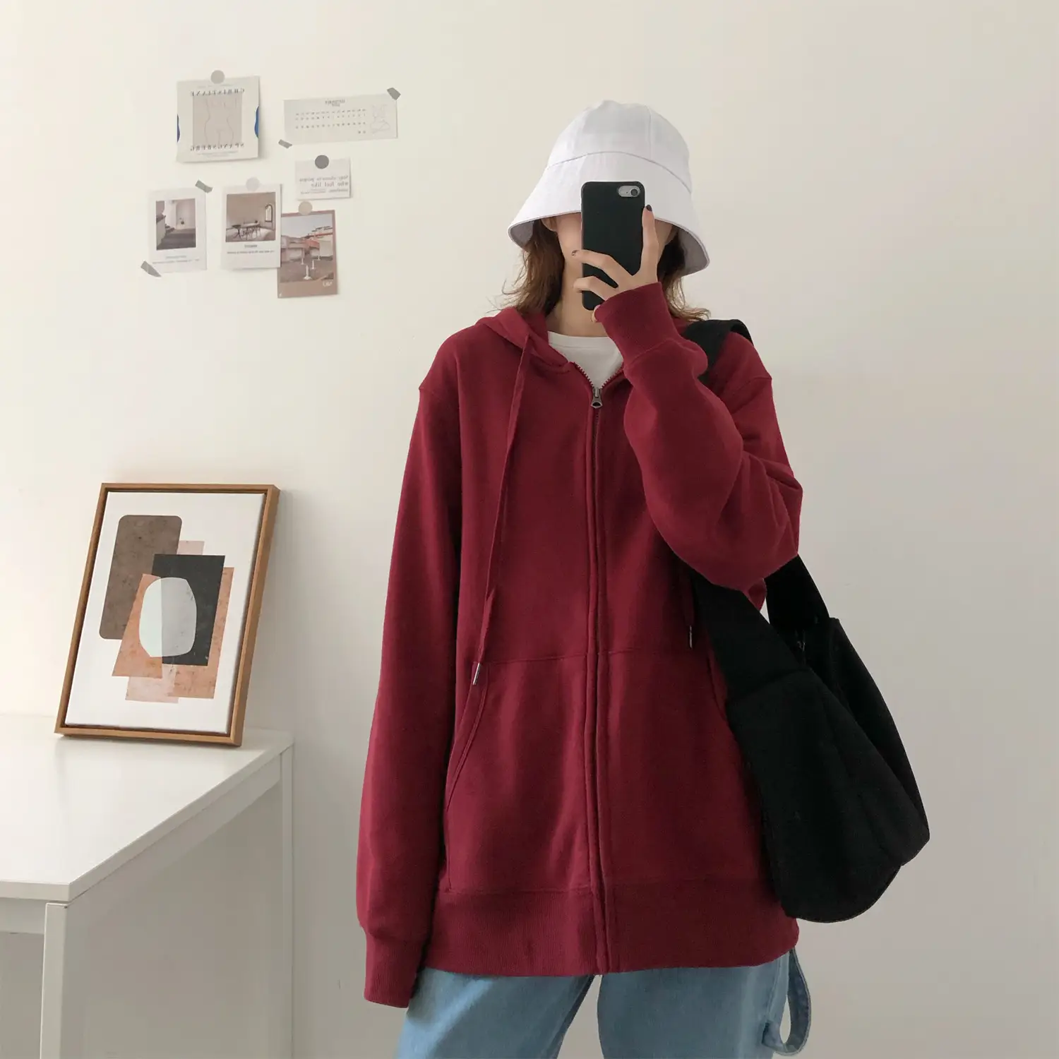Women Fleece Hoodie Solid Color 2025 Winter Warm Coat - Image 3