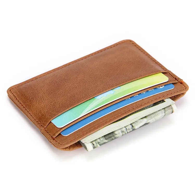 New Style Spot Hot Sale Men's Leather Wallet Oil Wax Leather Multi Card Bag Retro Cowhide Coin Wallet Card Bag Wholesale