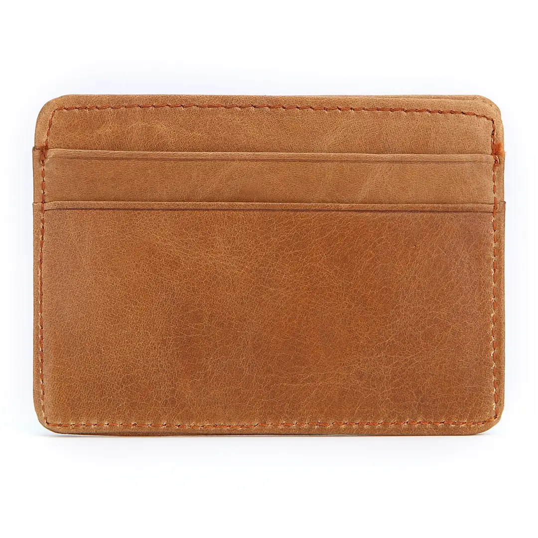 New Style Spot Hot Sale Men's Leather Wallet Oil Wax Leather Multi Card Bag Retro Cowhide Coin Wallet Card Bag Wholesale