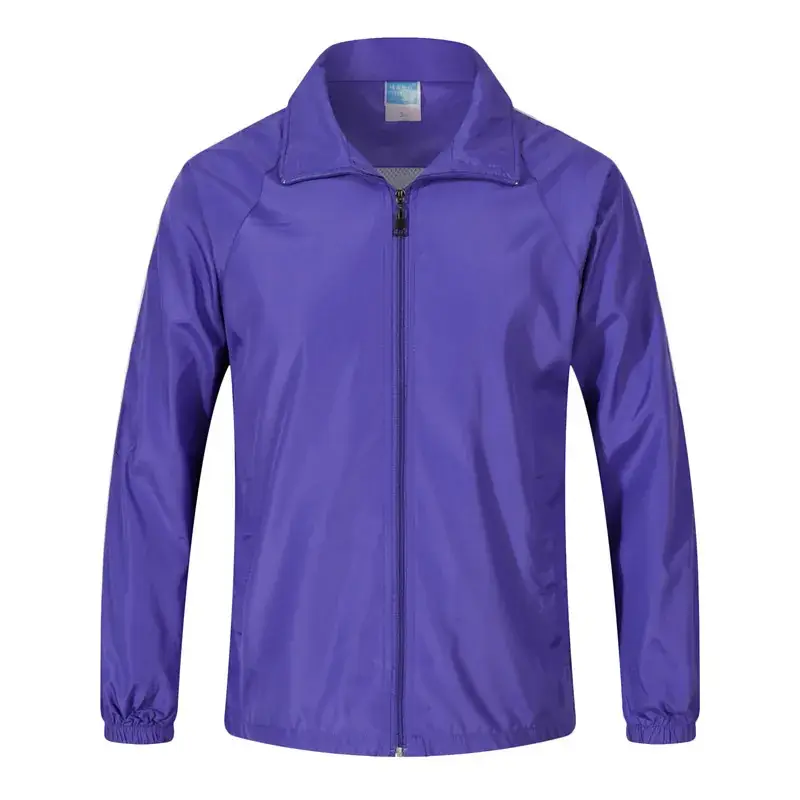 Purple Full-Zip Trench Coat for Men - Image 5