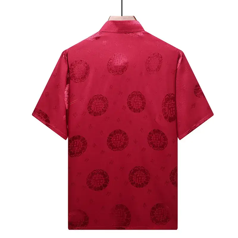 Men's Tang Suit Summer Short Sleeve Chinese Style - Image 7