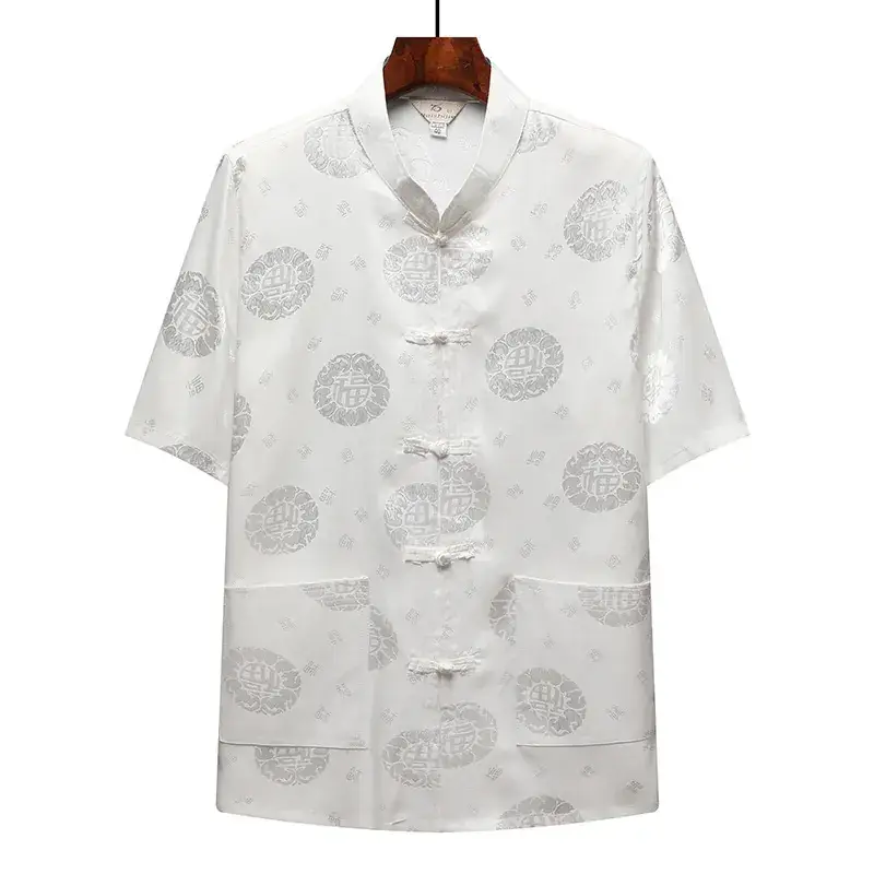 Men's Tang Suit Summer Short Sleeve Chinese Style - Image 4