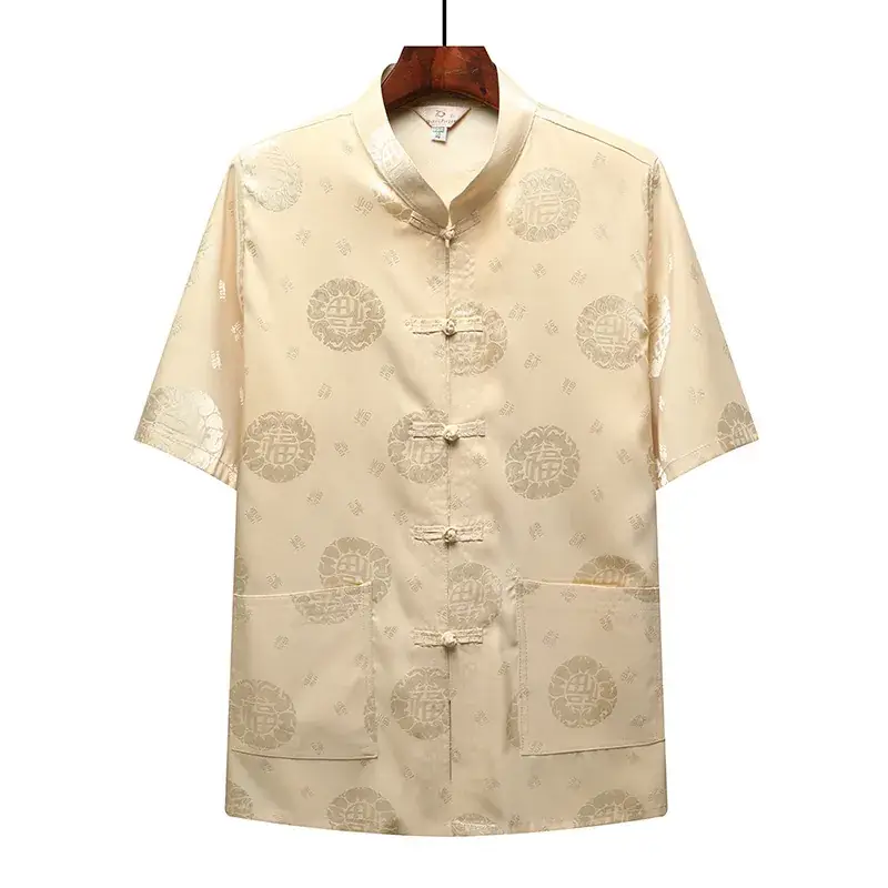 Men's Tang Suit Summer Short Sleeve Chinese Style - Image 5