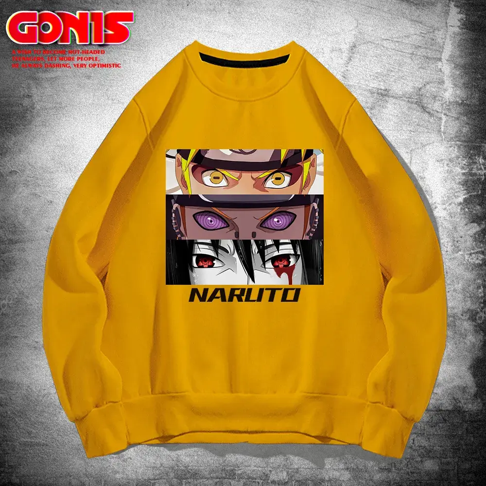 Naruto Anime Crewneck Sweatshirt Pink Spring Autumn