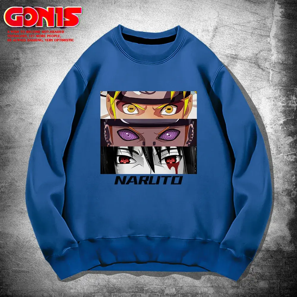 Naruto Anime Crewneck Sweatshirt Pink Spring Autumn