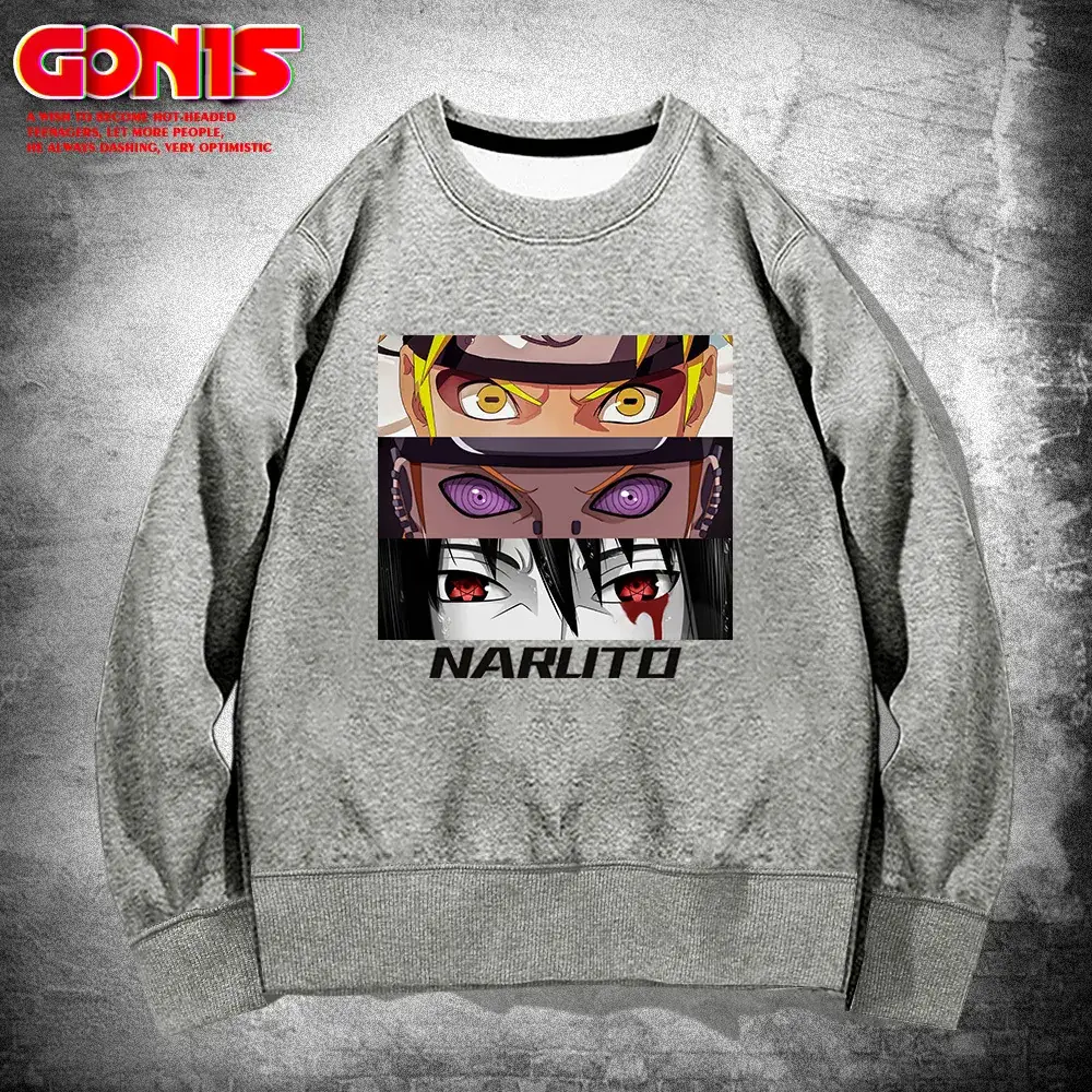 Naruto Anime Crewneck Sweatshirt Pink Spring Autumn