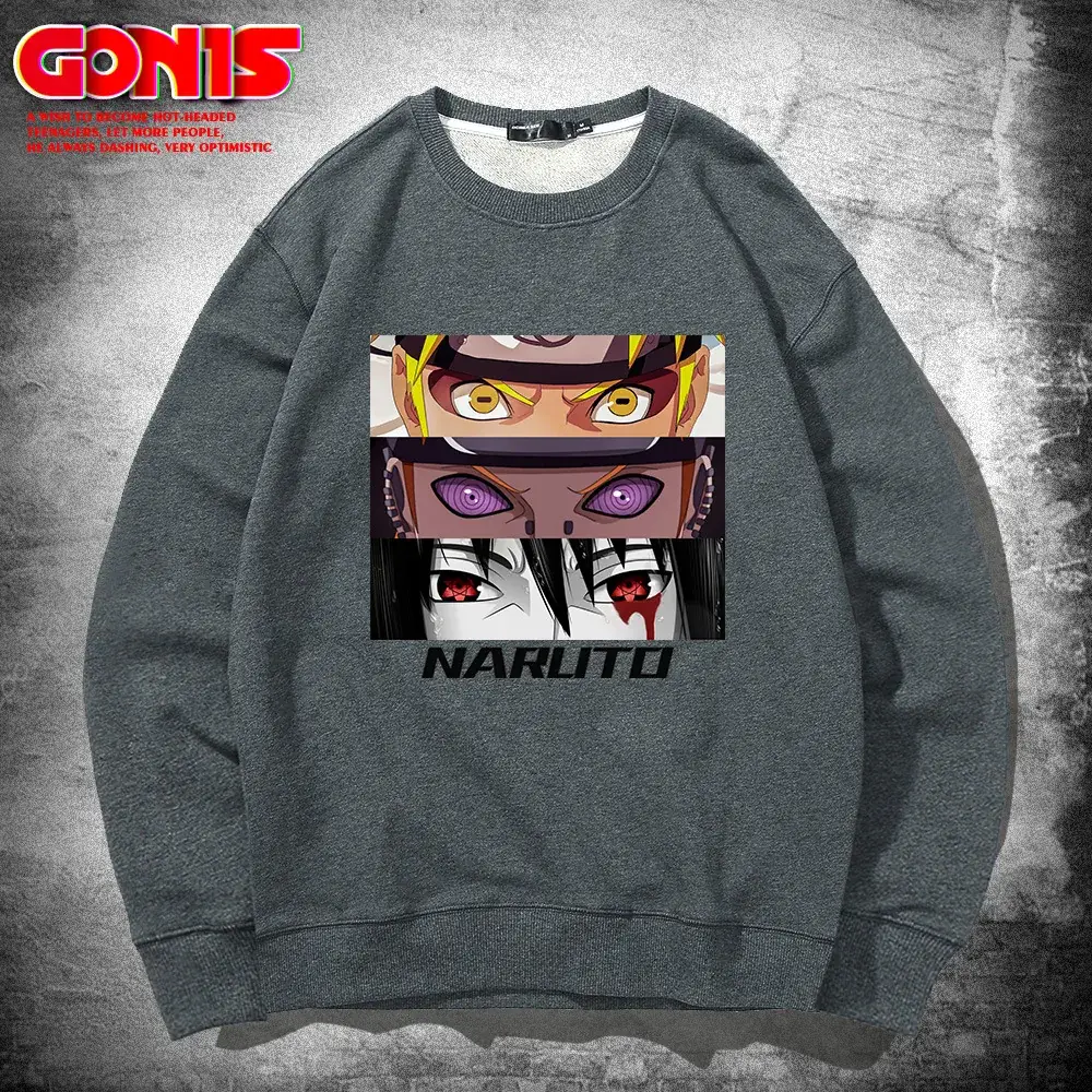 Naruto Anime Crewneck Sweatshirt Pink Spring Autumn