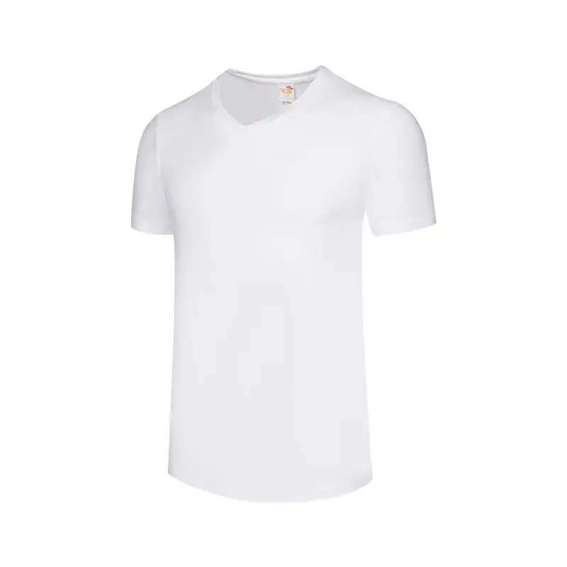 Men's White Modal T-Shirt Heat Transfer Print