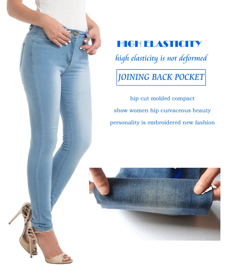 Women Slim Fit Blue Denim Leggings Stretchable — feature 10
