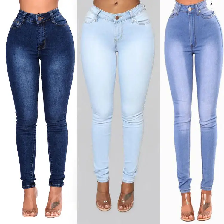 Women Slim Fit Blue Denim Leggings Stretchable — feature 2