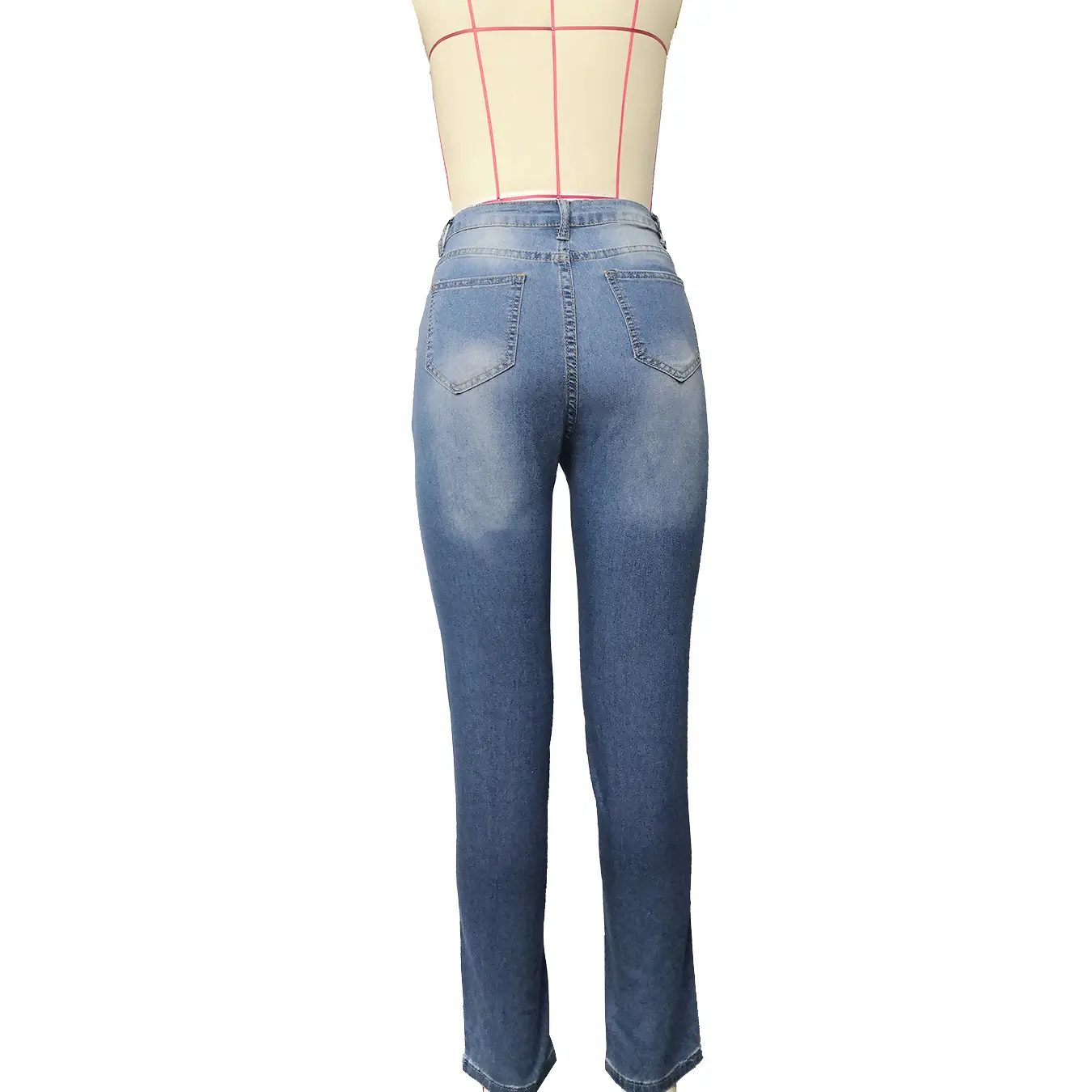 Women Slim Fit Blue Denim Leggings Stretchable — feature 27