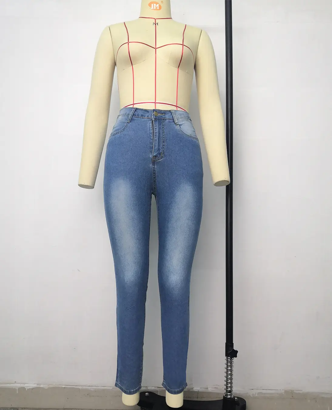 Women Slim Fit Blue Denim Leggings Stretchable — feature 30