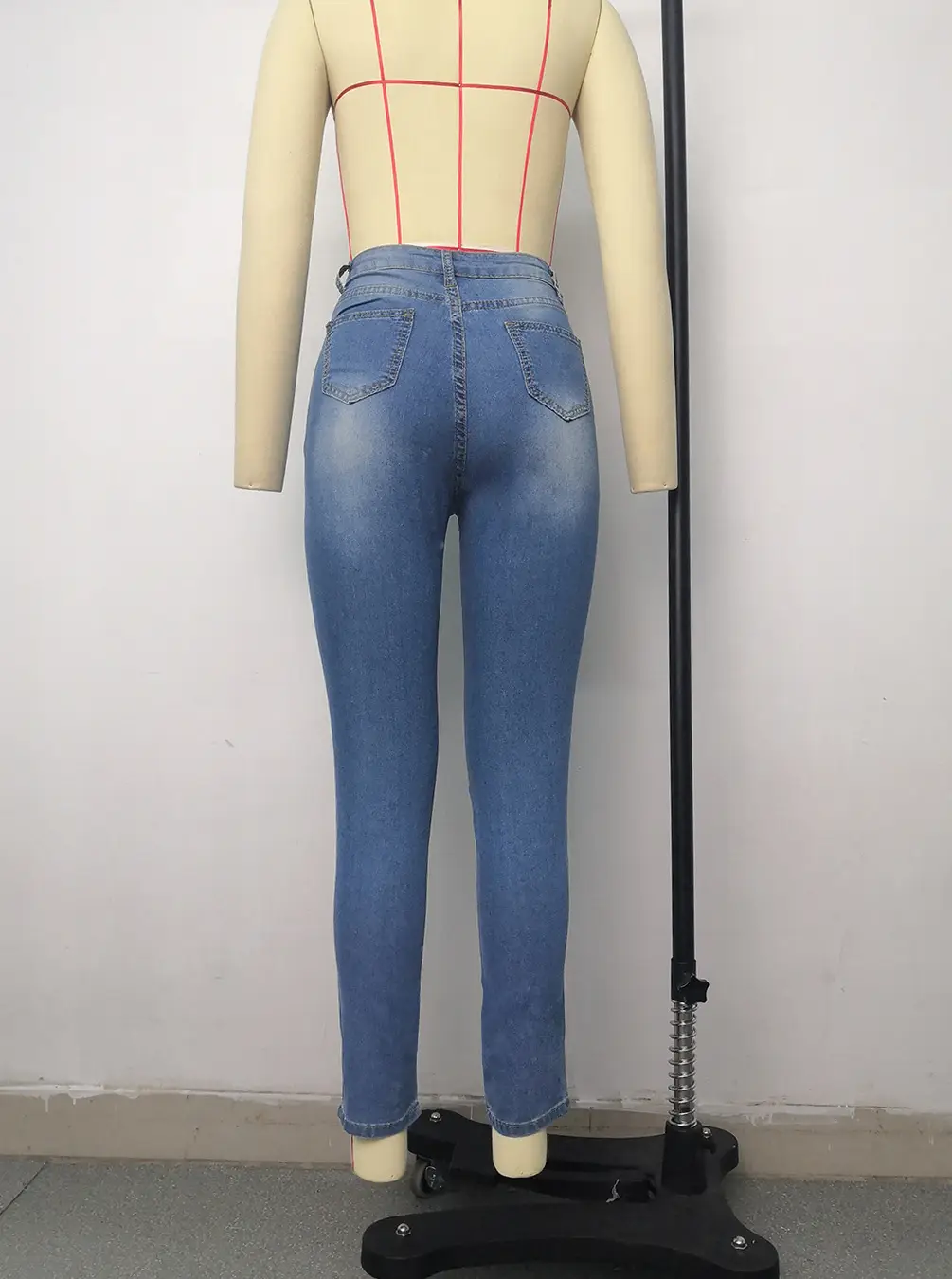 Women Slim Fit Blue Denim Leggings Stretchable — feature 31