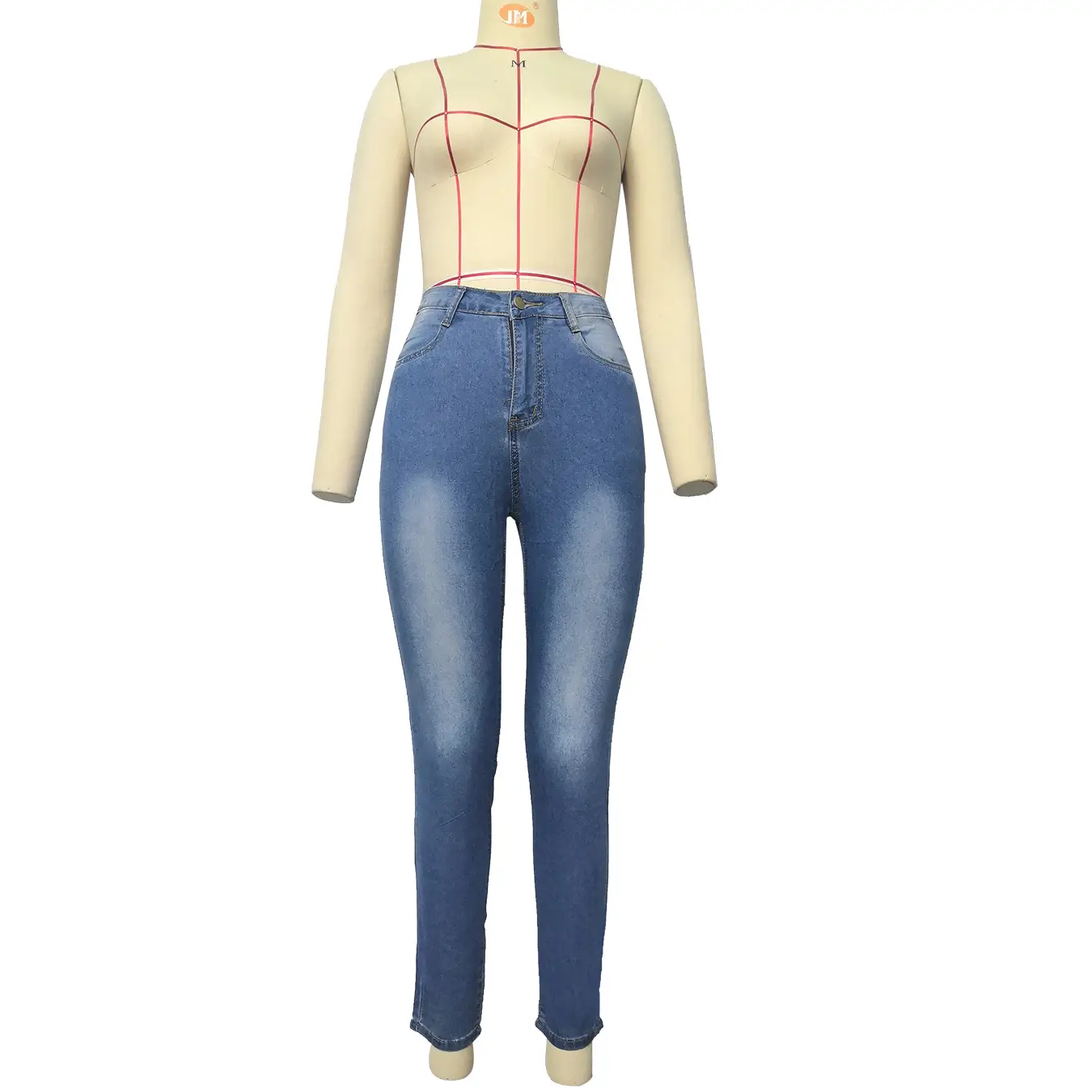 Women Slim Fit Blue Denim Leggings Stretchable — feature 32