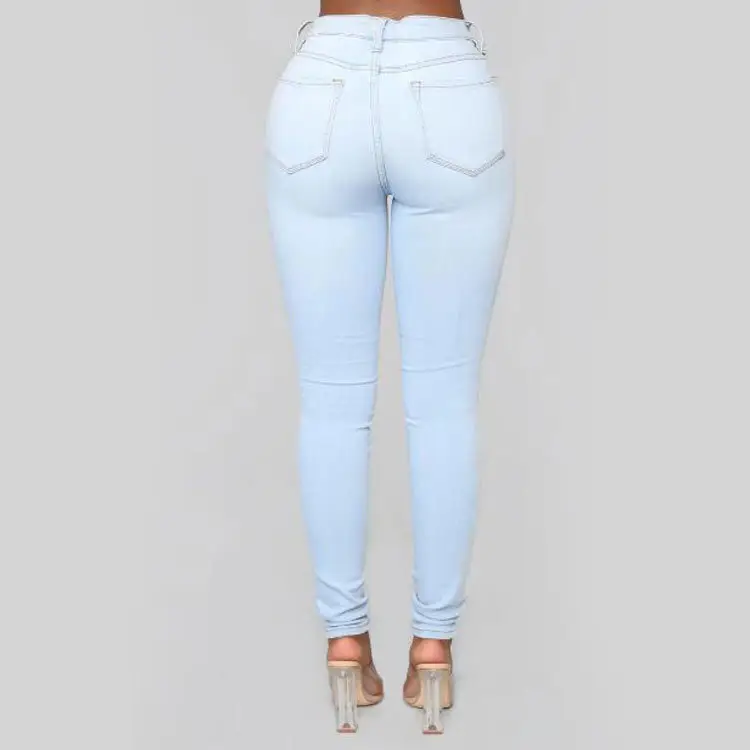 Women Slim Fit Blue Denim Leggings Stretchable — feature 5